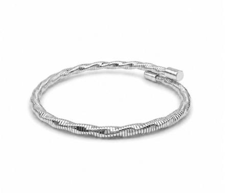 Silver Twisted Wrap Bracelet - Pure Apotheca