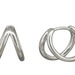 Silver Viola Hoops - Pure Apotheca
