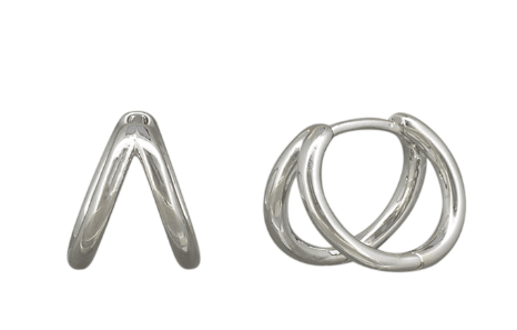 Silver Viola Hoops - Pure Apotheca