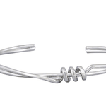 Silver Wire Twist Bangle - Pure Apotheca
