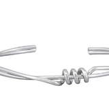 Silver Wire Twist Bangle - Pure Apotheca