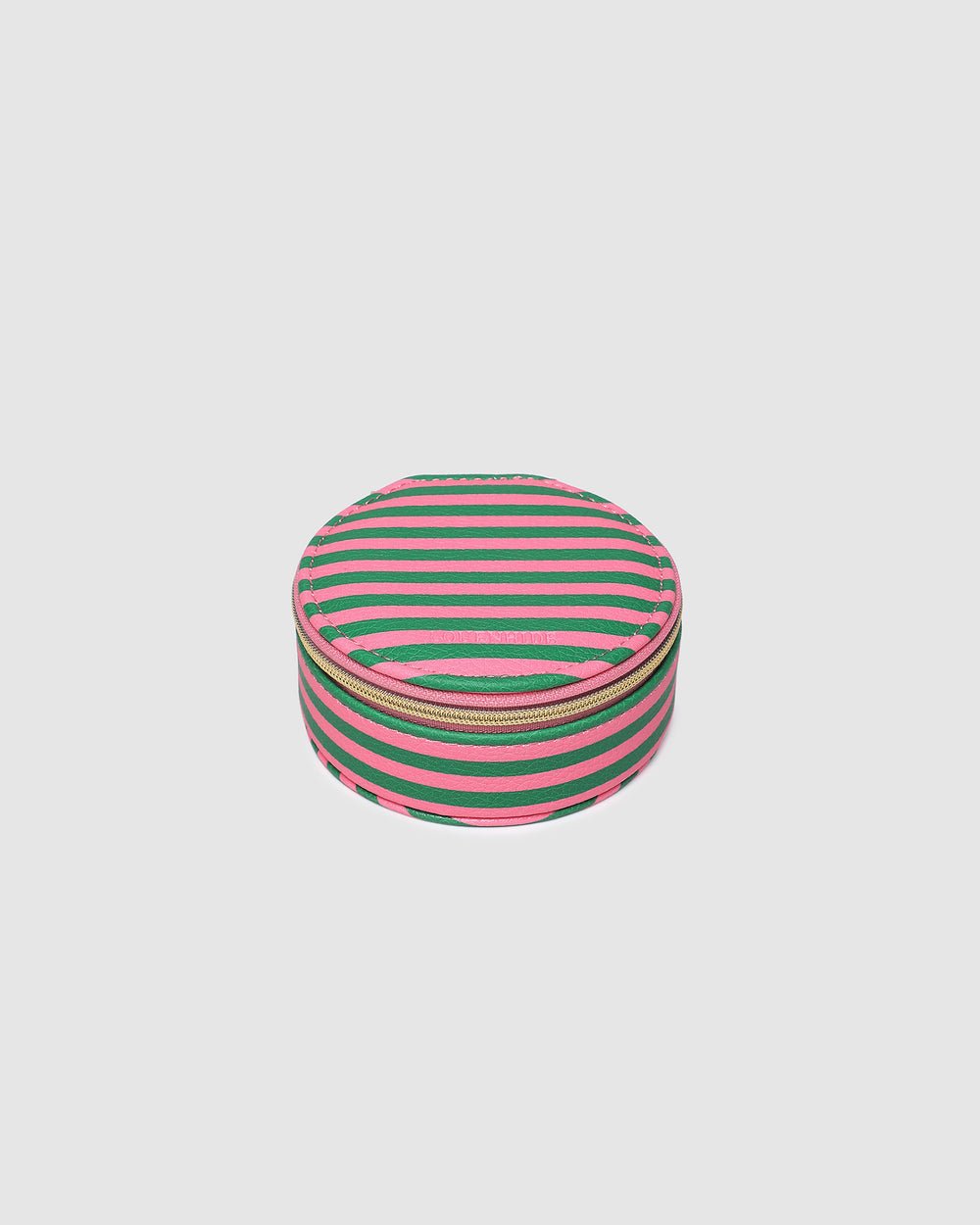 Sisco Stripe Jewellery Box Green/Bubblegum Pink - Pure Apotheca