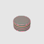 Sisco Stripe Jewellery Box Green/Bubblegum Pink - Pure Apotheca