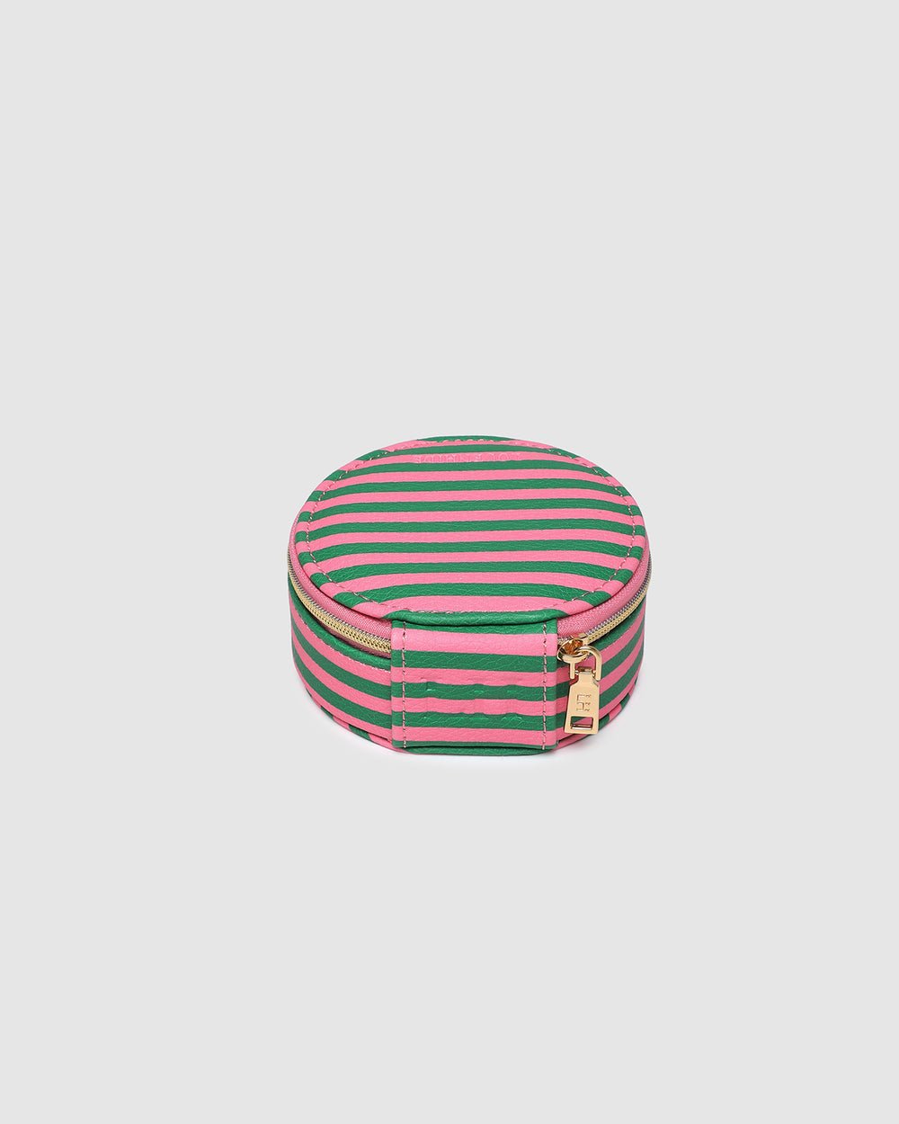 Sisco Stripe Jewellery Box Green/Bubblegum Pink - Pure Apotheca