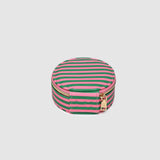 Sisco Stripe Jewellery Box Green/Bubblegum Pink - Pure Apotheca