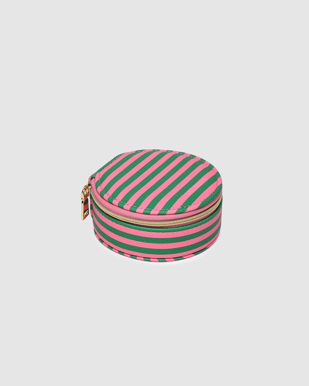 Sisco Stripe Jewellery Box Green/Bubblegum Pink - Pure Apotheca