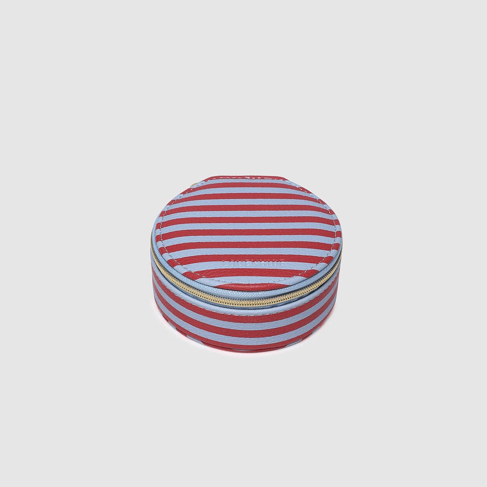Sisco Stripe Jewellery Box Red/Sky Blue - Pure Apotheca