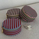Sisco Stripe Jewellery Box Red/Sky Blue - Pure Apotheca