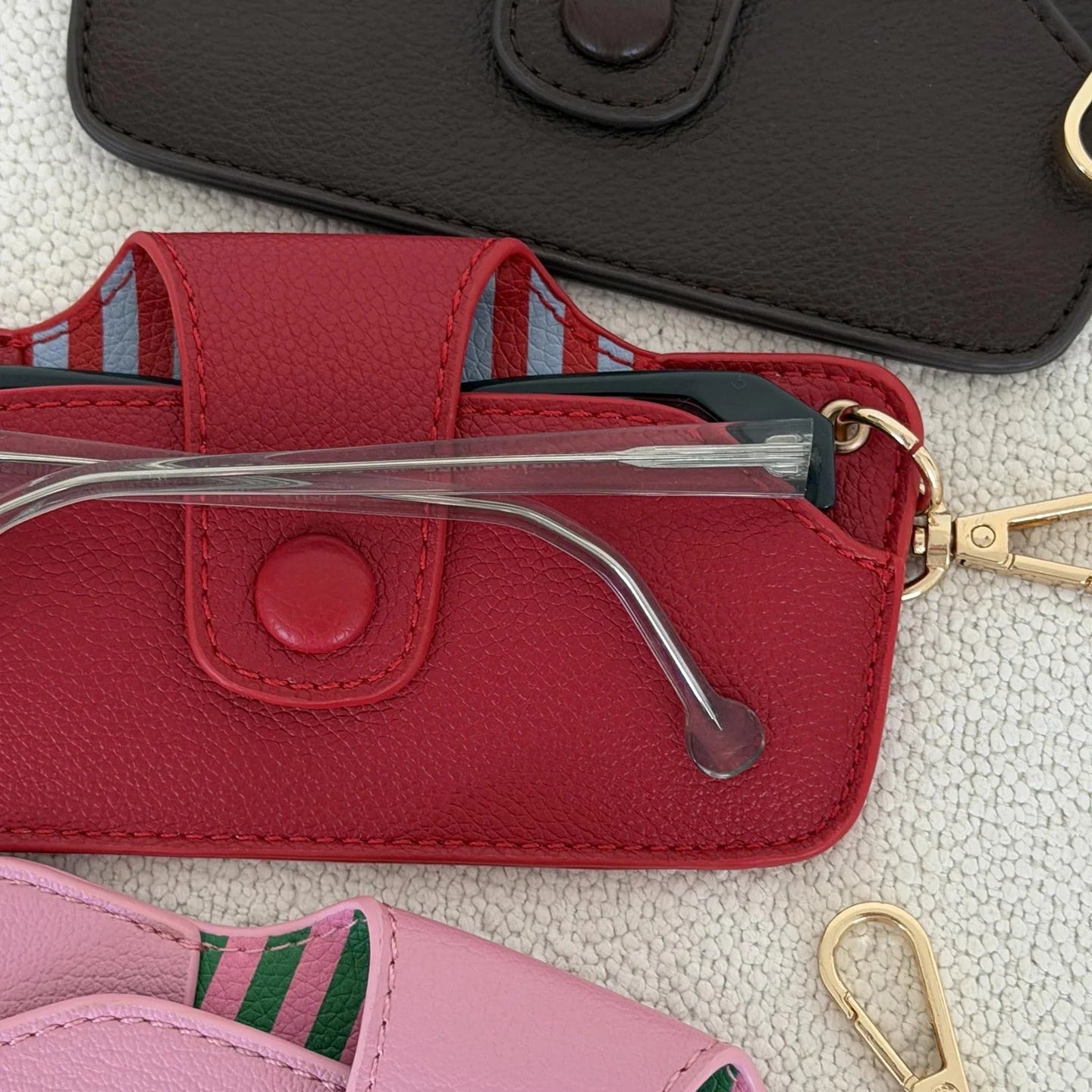 Skittle Sunglasses Case Red/Sky Blue - Pure Apotheca
