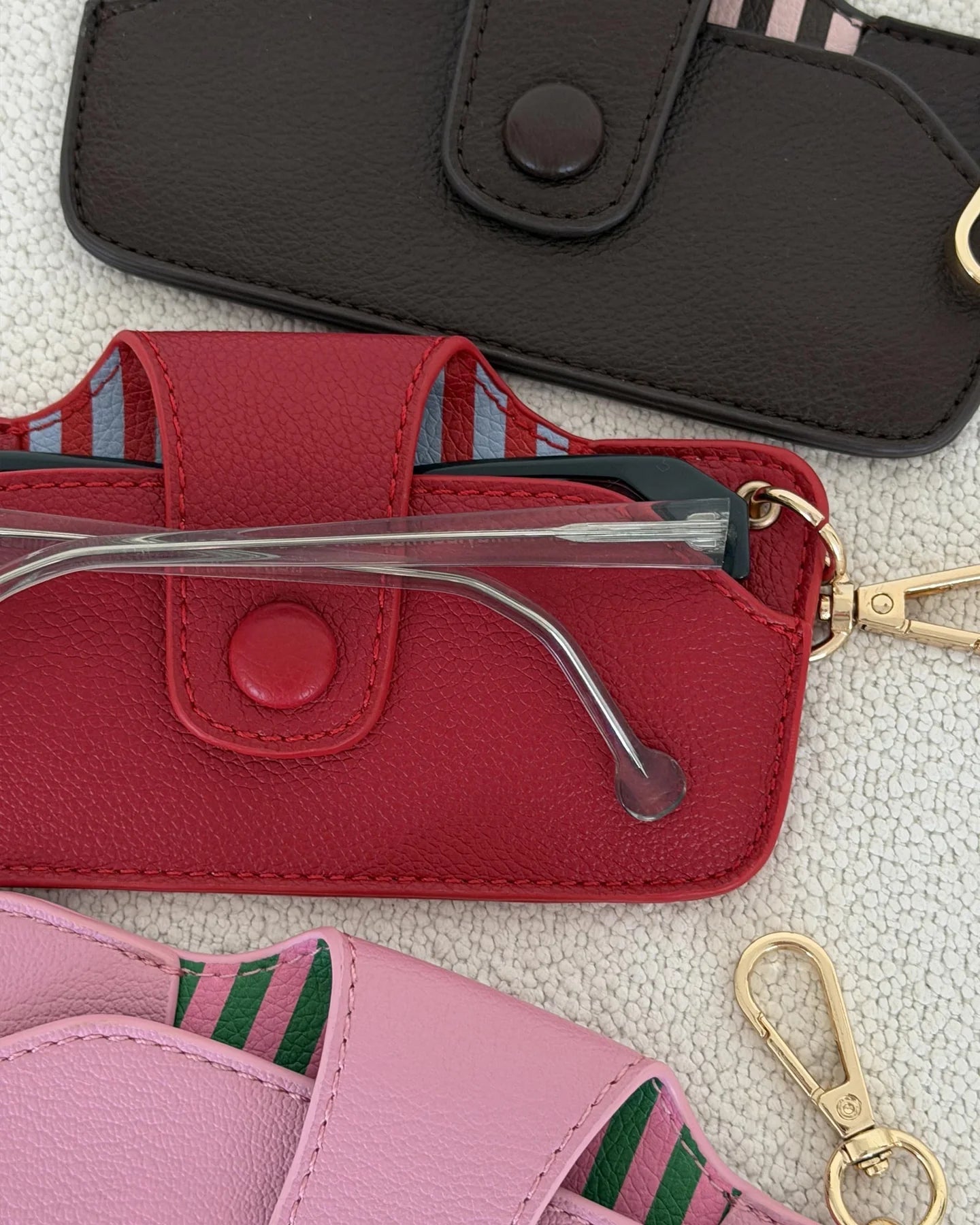 Skittle Sunglasses Case Red/Sky Blue - Pure Apotheca