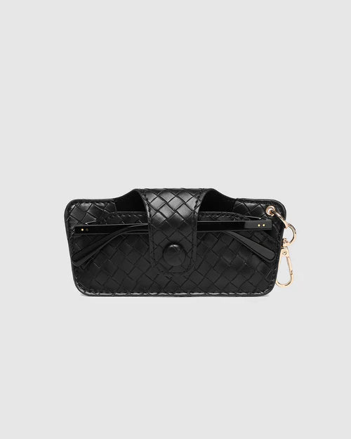 Skittle Sunglasses Case Woven Black - Pure Apotheca