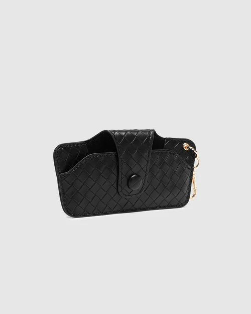 Skittle Sunglasses Case Woven Black - Pure Apotheca