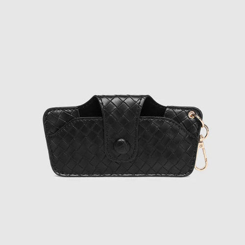 Skittle Sunglasses Case Woven Black - Pure Apotheca