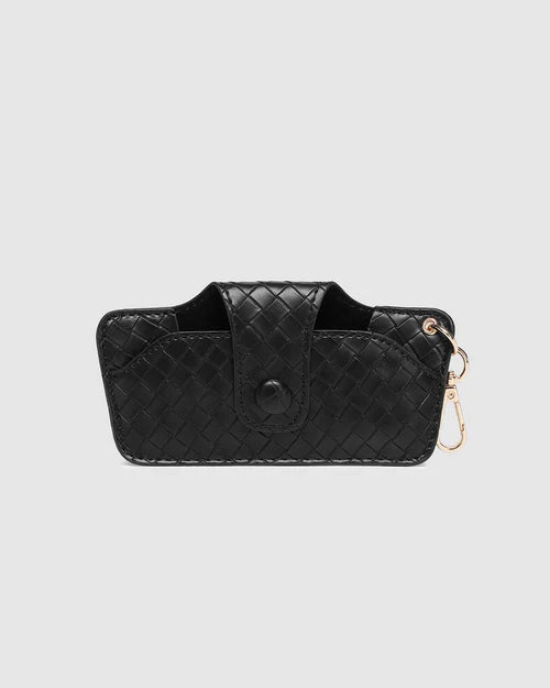 Skittle Sunglasses Case Woven Black - Pure Apotheca