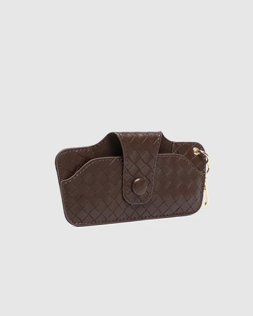 Skittle Sunglasses Case Woven Chocolate - Pure Apotheca