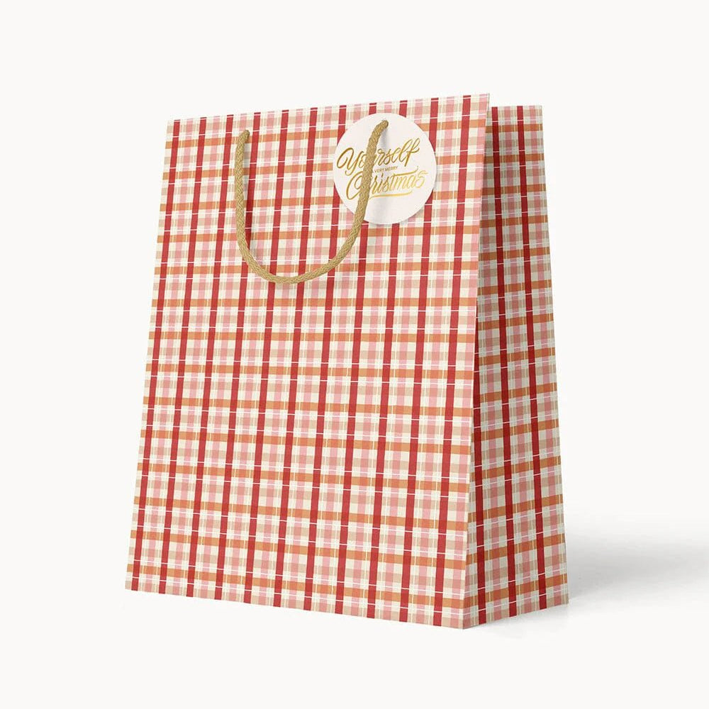 Small Gift Bag - Christmas Tartan - Pure Apotheca