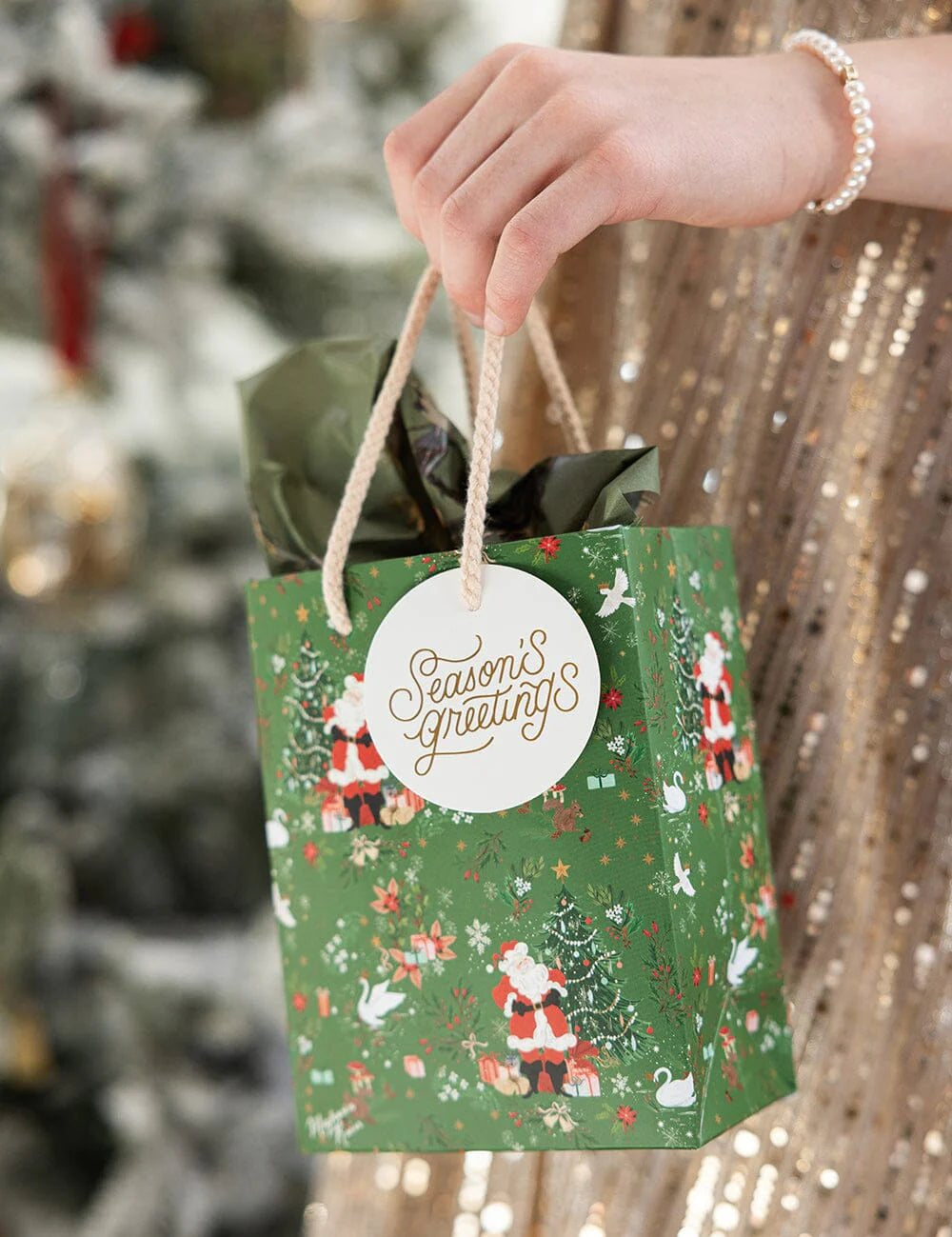 Small Gift Bag - Santa's Wonderland - Pure Apotheca