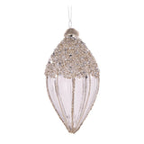 SMOKEY GREY BEADED DROP BAUBLE - Pure Apotheca