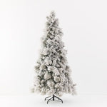 Snow Flocked Aspen Pine Tree 7.5ft/229cm - Pure Apotheca