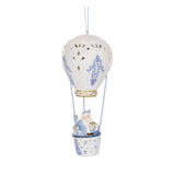 SNOWY BLUE SANTA IN HOT AIR BALLOON - Pure Apotheca