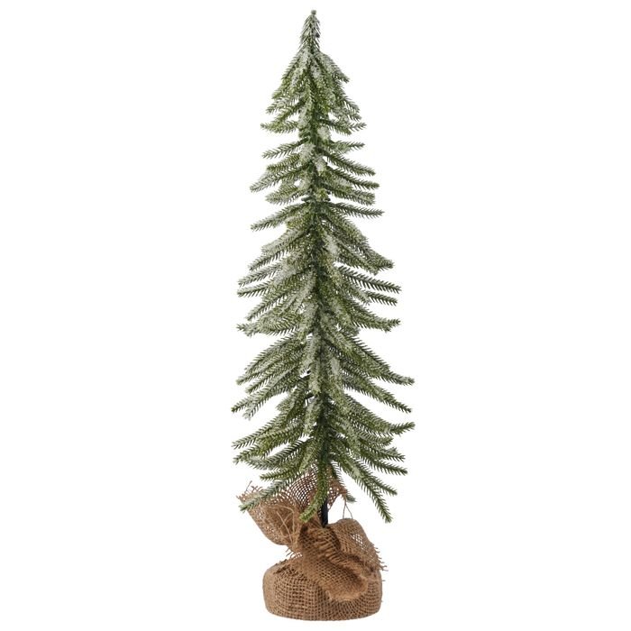 Snowy Pine Tree in Burlap Base 55cm - Pure Apotheca