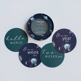 Snuggle Hunny Baby Milestone Cards 25pk Milky Way & Soft Moss - Pure Apotheca