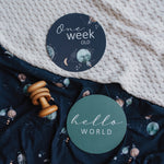 Snuggle Hunny Baby Milestone Cards 25pk Milky Way & Soft Moss - Pure Apotheca