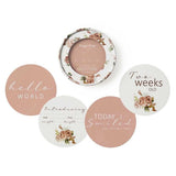 Snuggle Hunny Baby Milestone Cards 25pk Rosebud & Pink Sand - Pure Apotheca