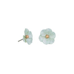 Soft Aqua Cherry Blossom Studs - Pure Apotheca