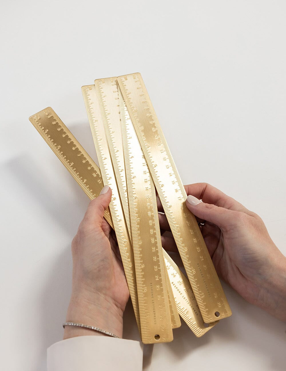 Solid Brass Ruler 30cm - Pure Apotheca