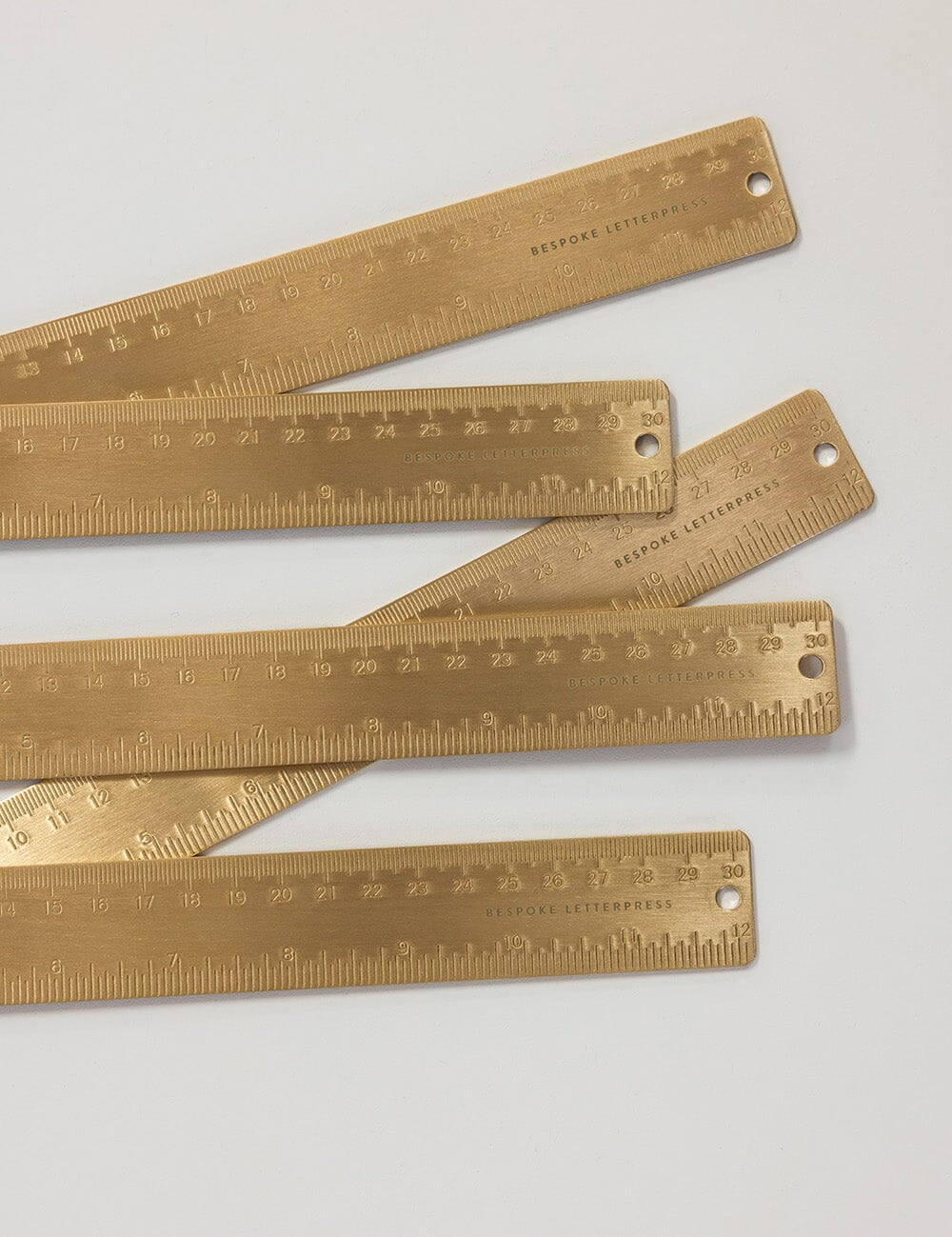Solid Brass Ruler 30cm - Pure Apotheca
