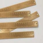 Solid Brass Ruler 30cm - Pure Apotheca