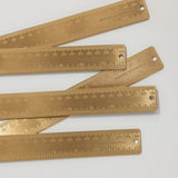 Solid Brass Ruler 30cm - Pure Apotheca