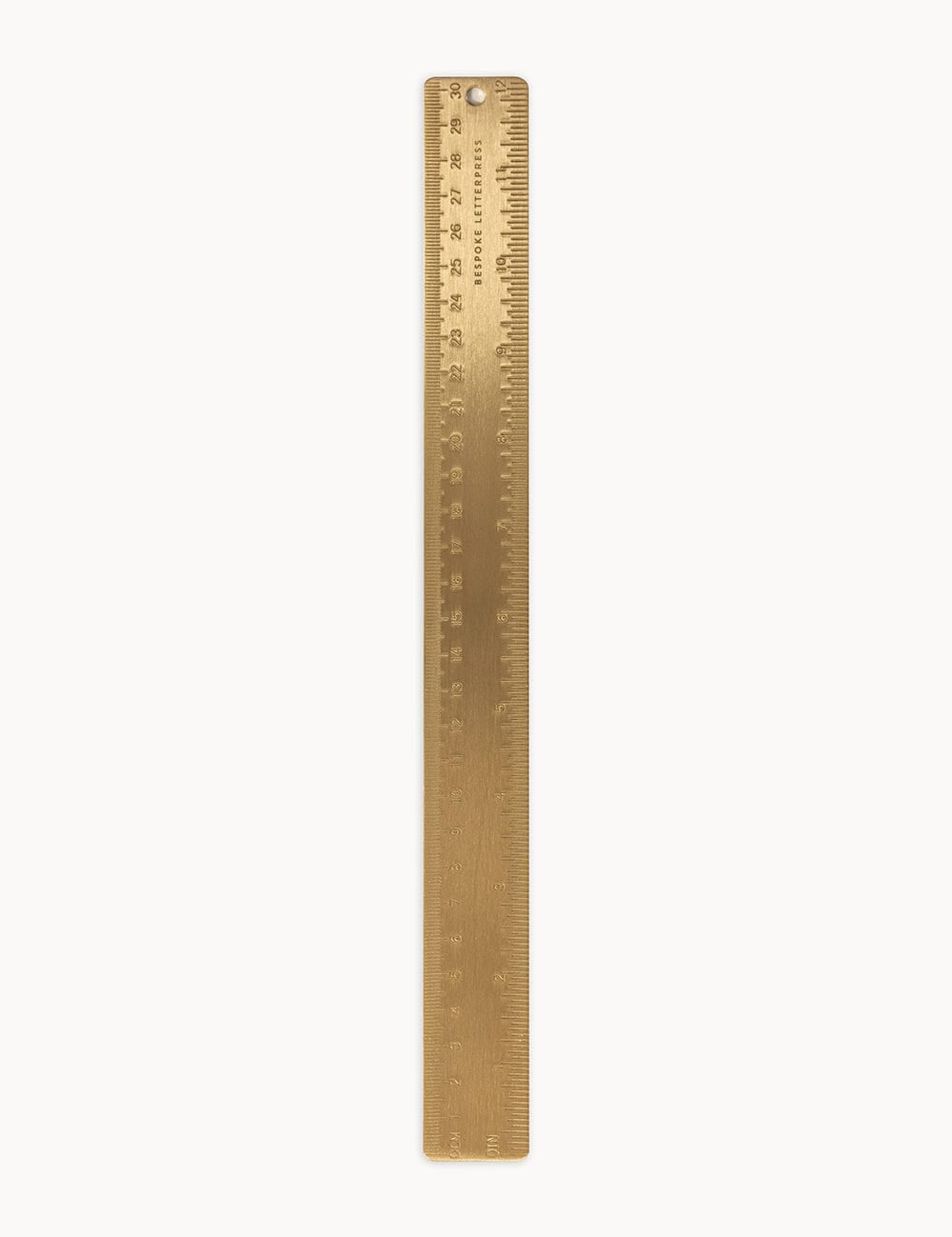 Solid Brass Ruler 30cm - Pure Apotheca