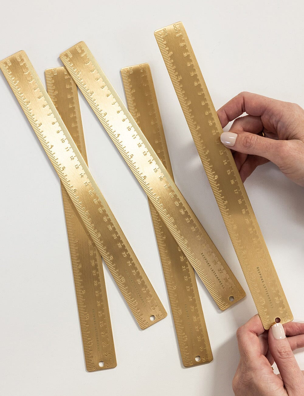 Solid Brass Ruler 30cm - Pure Apotheca