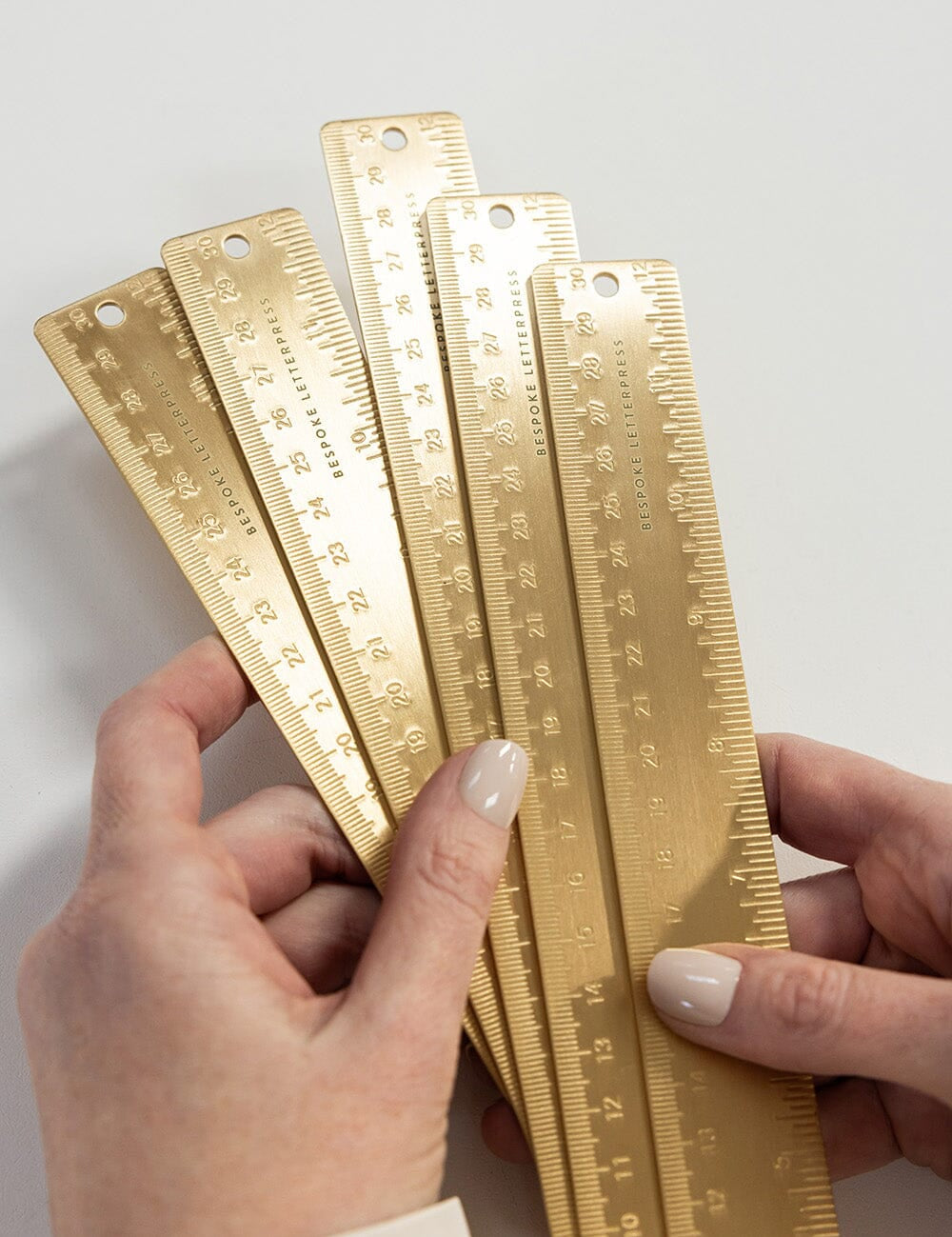 Solid Brass Ruler 30cm - Pure Apotheca