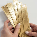 Solid Brass Ruler 30cm - Pure Apotheca
