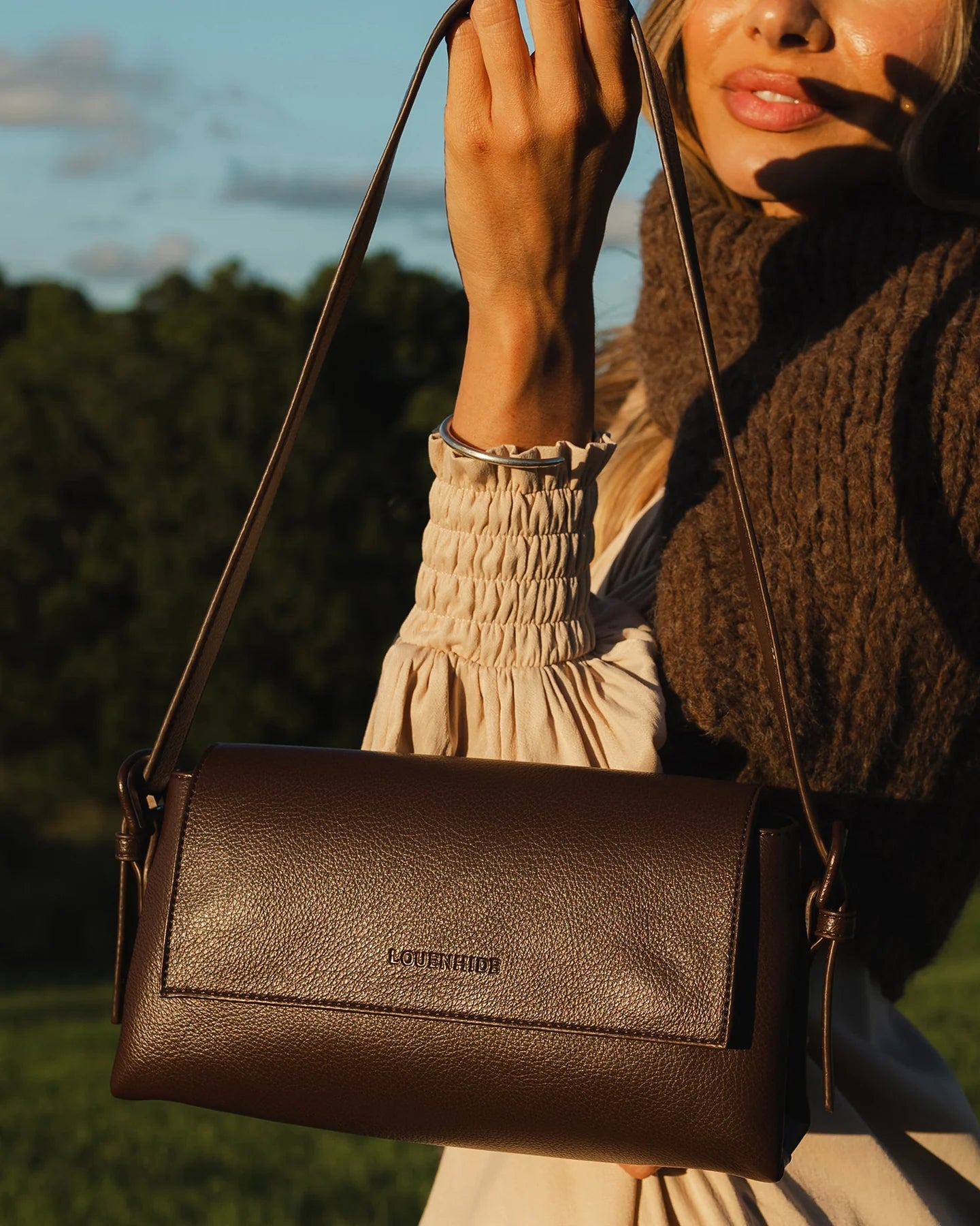Sophia Crossbody Bag Chocolate - Pure Apotheca