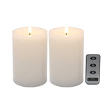 SPARK 10x17.5CM REMOTE WHITE CANDLE SET2 - Pure Apotheca