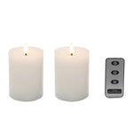 SPARK 7.5X12CM REMOTE WHITE CNDLE SET2 - Pure Apotheca