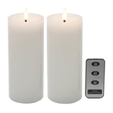 SPARK 7.5x20CM REMOTE WHITE CANDLE SET2 - Pure Apotheca