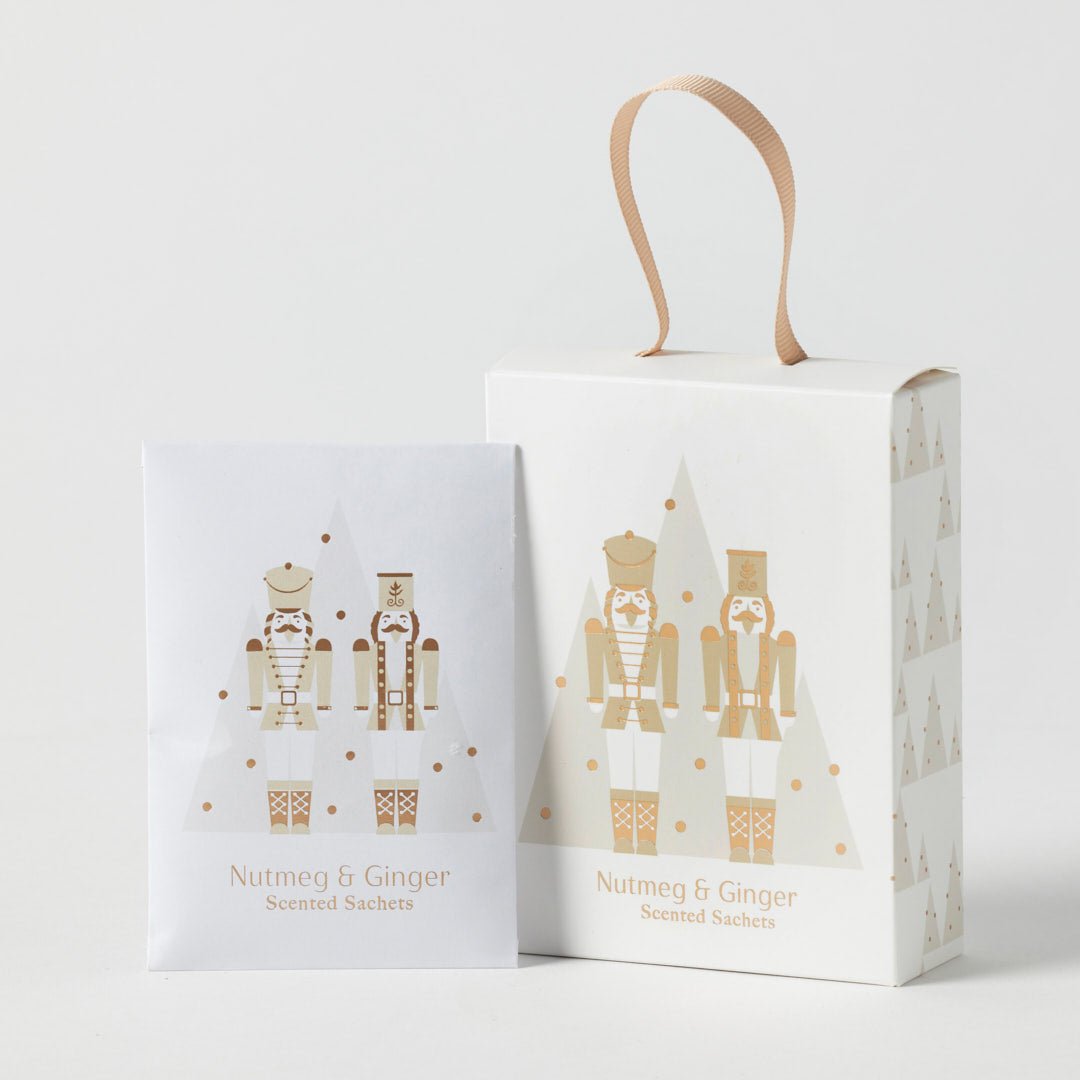 Sparkle Scented Mini Sachets Set of 4 - Nutmeg & Ginger - Pure Apotheca
