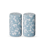SPECKLE LIGHT BLUE/WHITE SALT & PEPPER SHAKER SET - Pure Apotheca