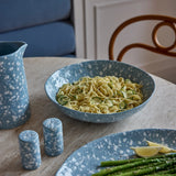 SPECKLE LIGHT BLUE/WHITE SERVING BOWL - Pure Apotheca