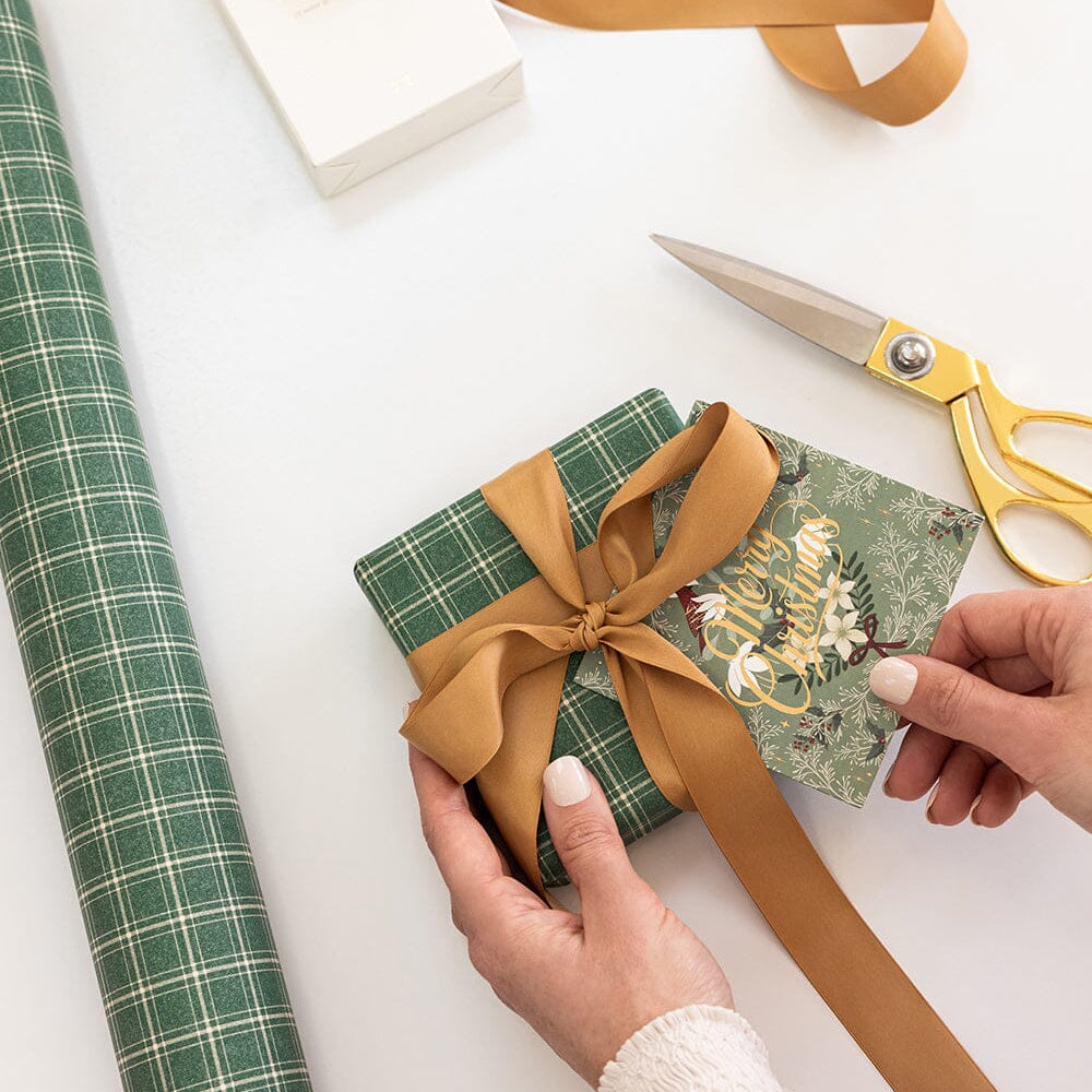 Spruce Tartan Gift Wrap 3m - Pure Apotheca