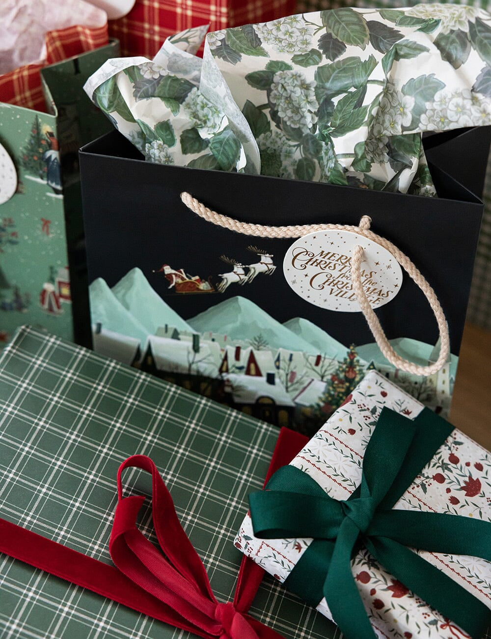 Spruce Tartan Gift Wrap 3m - Pure Apotheca