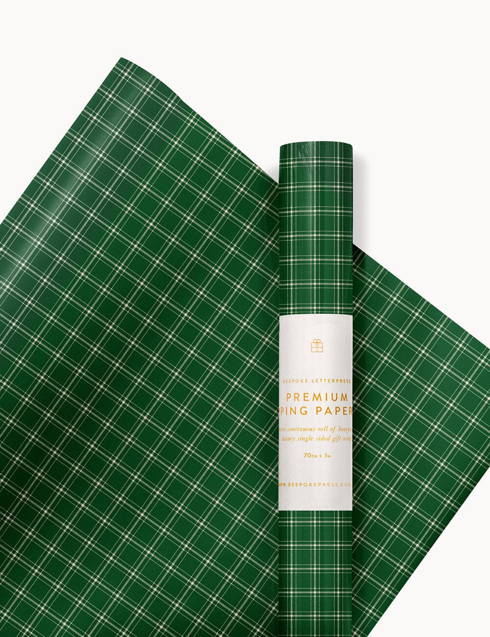 Spruce Tartan Gift Wrap 3m - Pure Apotheca