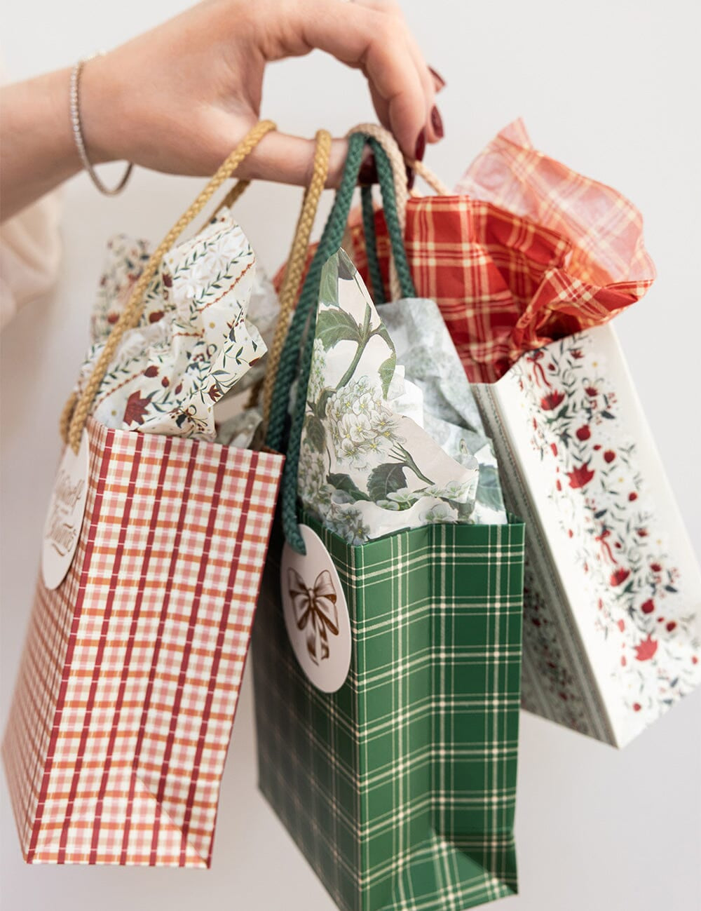 Spruce Tartan Small Gift Bag - Pure Apotheca