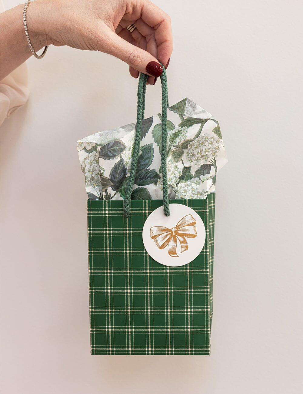 Spruce Tartan Small Gift Bag - Pure Apotheca