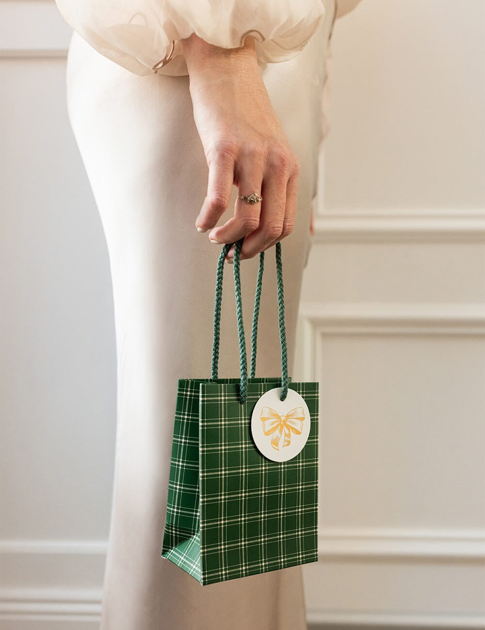 Spruce Tartan Small Gift Bag - Pure Apotheca
